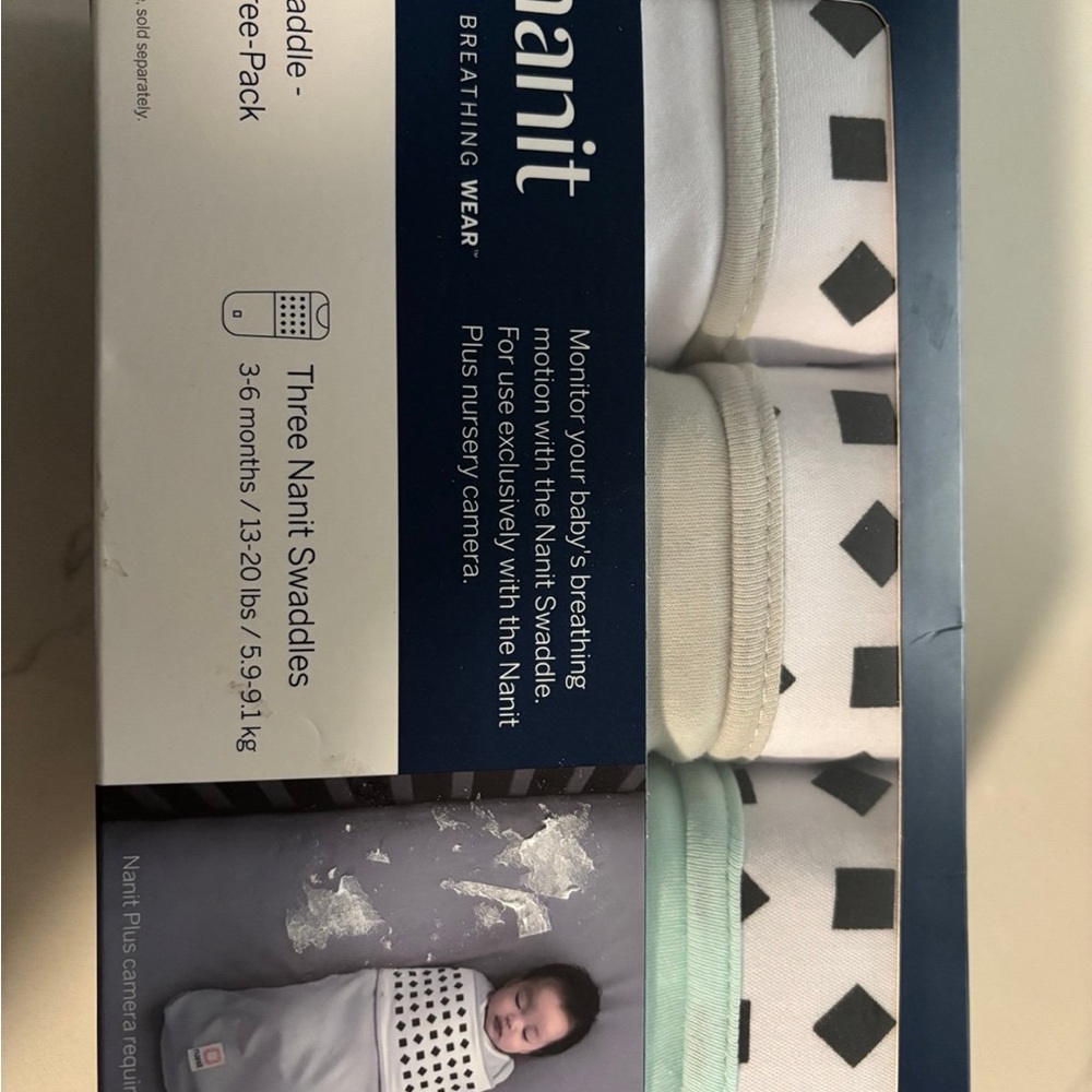 Nanit Fit three pack Swaddles